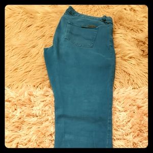 Michael Kors Turqouise Stretch Jeans Size 10